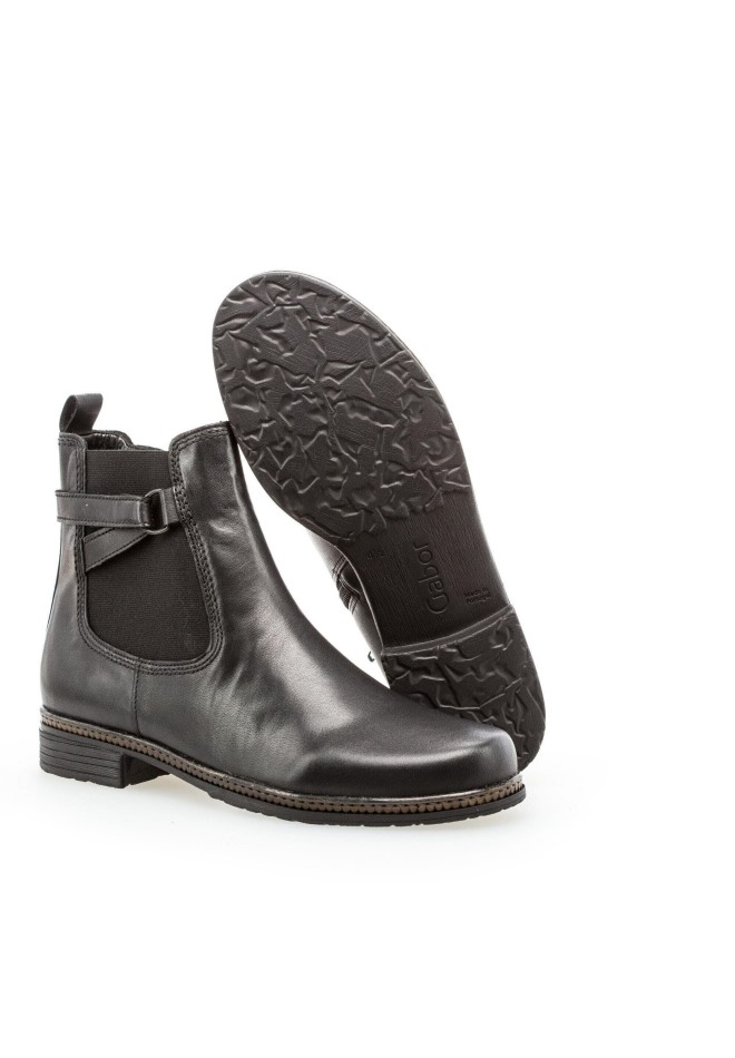 Femmes Noires Bottines Classiques Gabor | Exclusif
